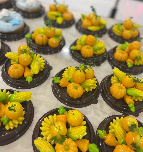 Set Cupcakes-Donuts-Bánh đậu xanh trái cây 