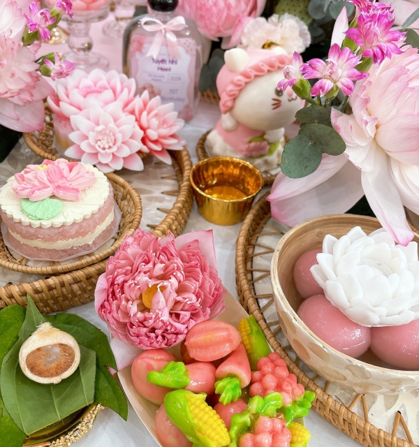 Set Cupcakes-Donuts-Bánh đậu xanh trái cây 