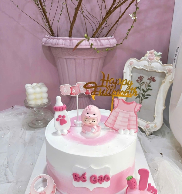 Bánh Kem Trang Trí Phụ Kiện Bé Gái 