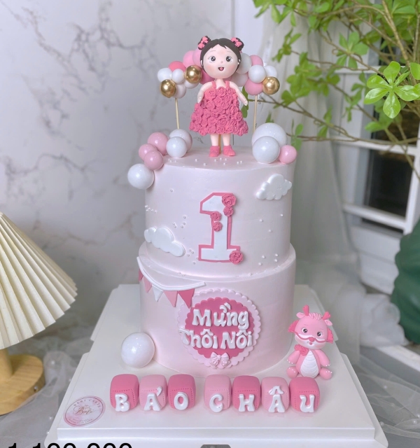 Bánh Kem Tạo Hình Bé Gái
