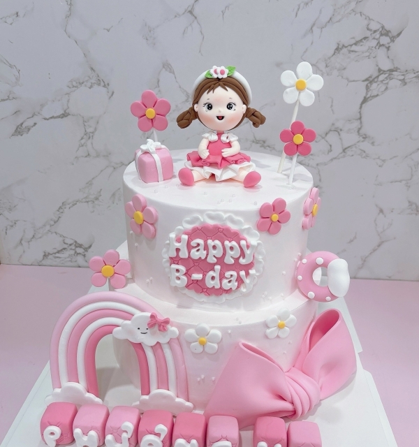 Bánh Kem Tạo Hình Bé Gái