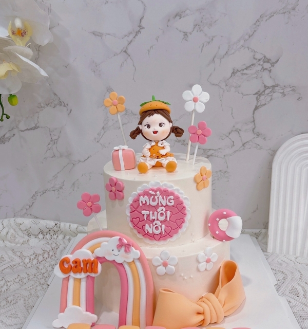 Bánh Kem Tạo Hình Bé Gái