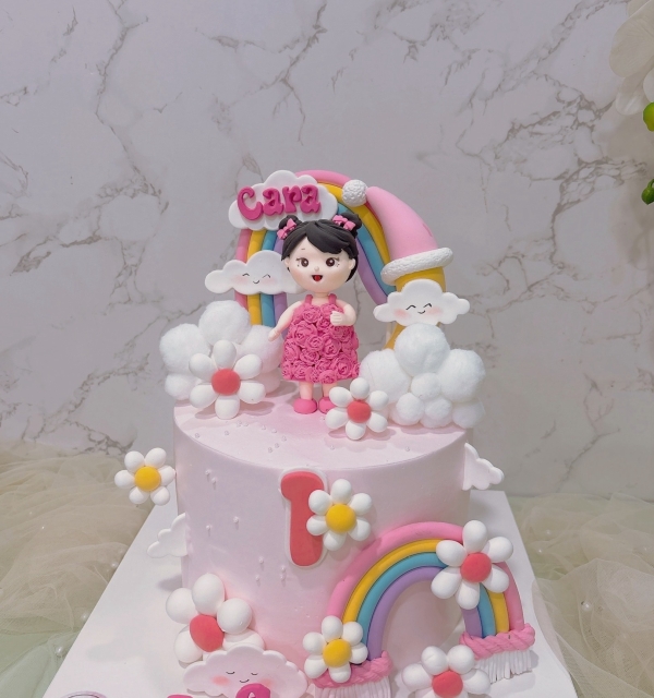 Bánh Kem Tạo Hình Bé Gái