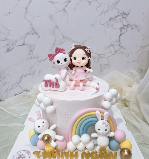 Bánh Kem Tạo Hình Bé Gái