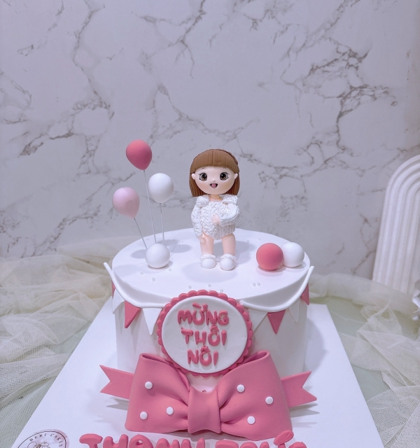 Bánh Kem Tạo Hình Bé Gái