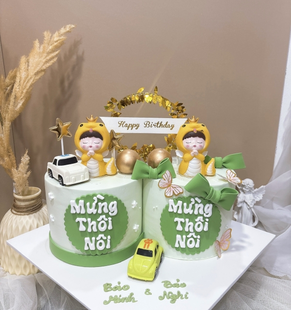 Bánh Kem Trang Trí Phụ Kiện Bé Trai